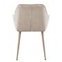 Armlehnenstuhl Aobo 2er-Set Strukturstoff Beige 2