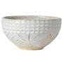 Cereal bowl Cristal set of 6 stoneware white / sand 0
