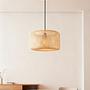 Pendant light Milham cast iron / bamboo natural 2