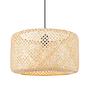 Pendant light Milham cast iron / bamboo natural 3