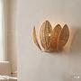 Wandleuchte ZYMOR Rattan / Eisen 1-flammig 2