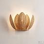 Wandleuchte ZYMOR Rattan / Eisen 1-flammig 4