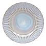 Dinner plate Cristal Set of 6 Stoneware White / Sand 1