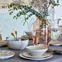 Kuchenteller Cristal Typ B 6er Set Steinzeug Weiß / Sand 2