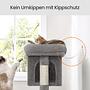 Katzenkratzbaum Vallo Holzwerkstoff / Samt Hellgrau 4