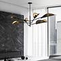 Ceiling lamp Vene Steel / Polyamide Black / Gold 2