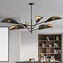 Ceiling lamp Vene Steel / Polyamide Black / Gold 0