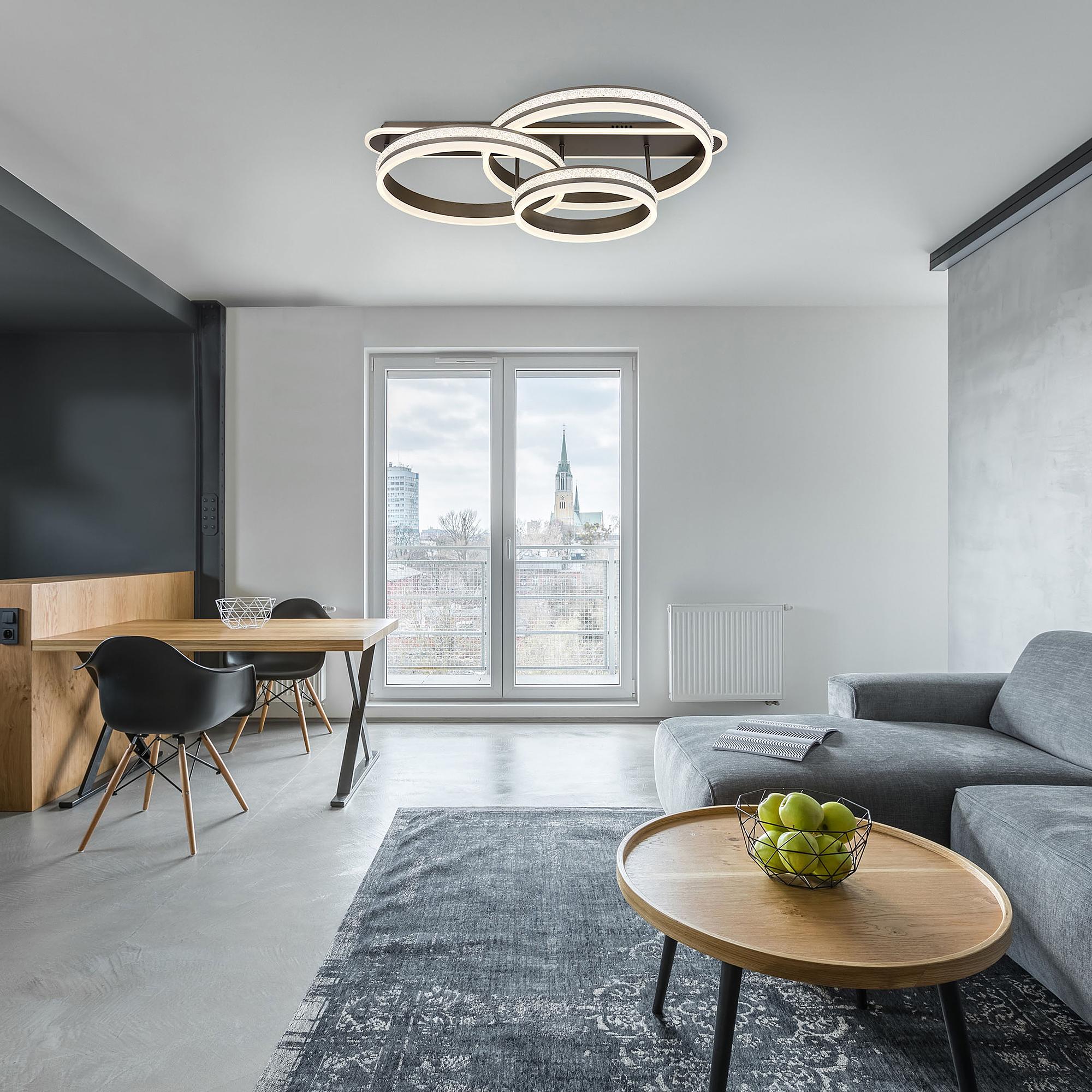 LED-Deckenleuchte Grouni Typ B Acrylglas / Eisen 2