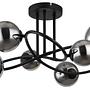 LED ceiling light Riha Type C smoked glass / iron 4