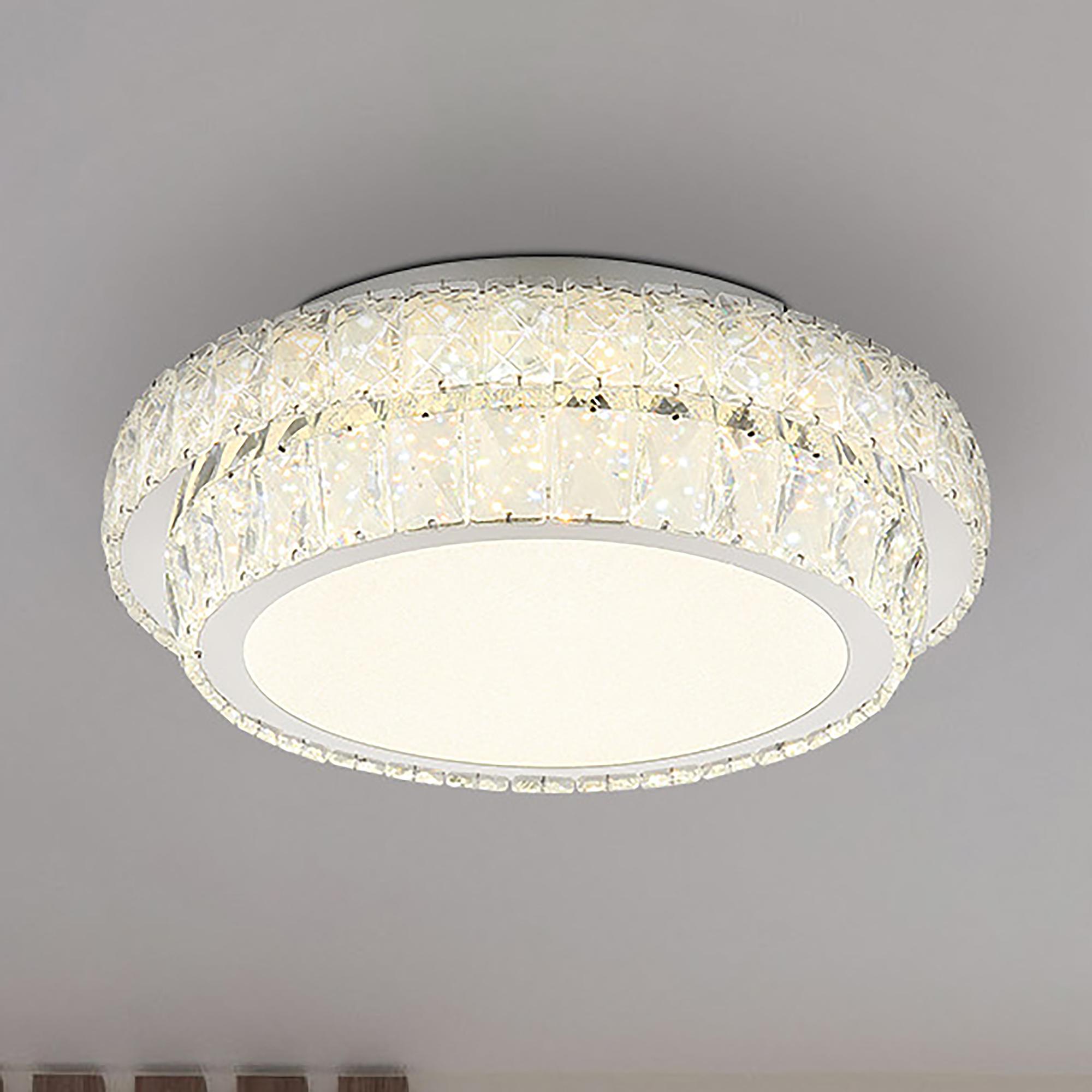 LED ceiling light Klara glass / iron 1-bulb 0