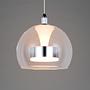 LED pendant light Flynt clear glass / iron 1