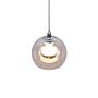 LED pendant light Flynt clear glass / iron 4