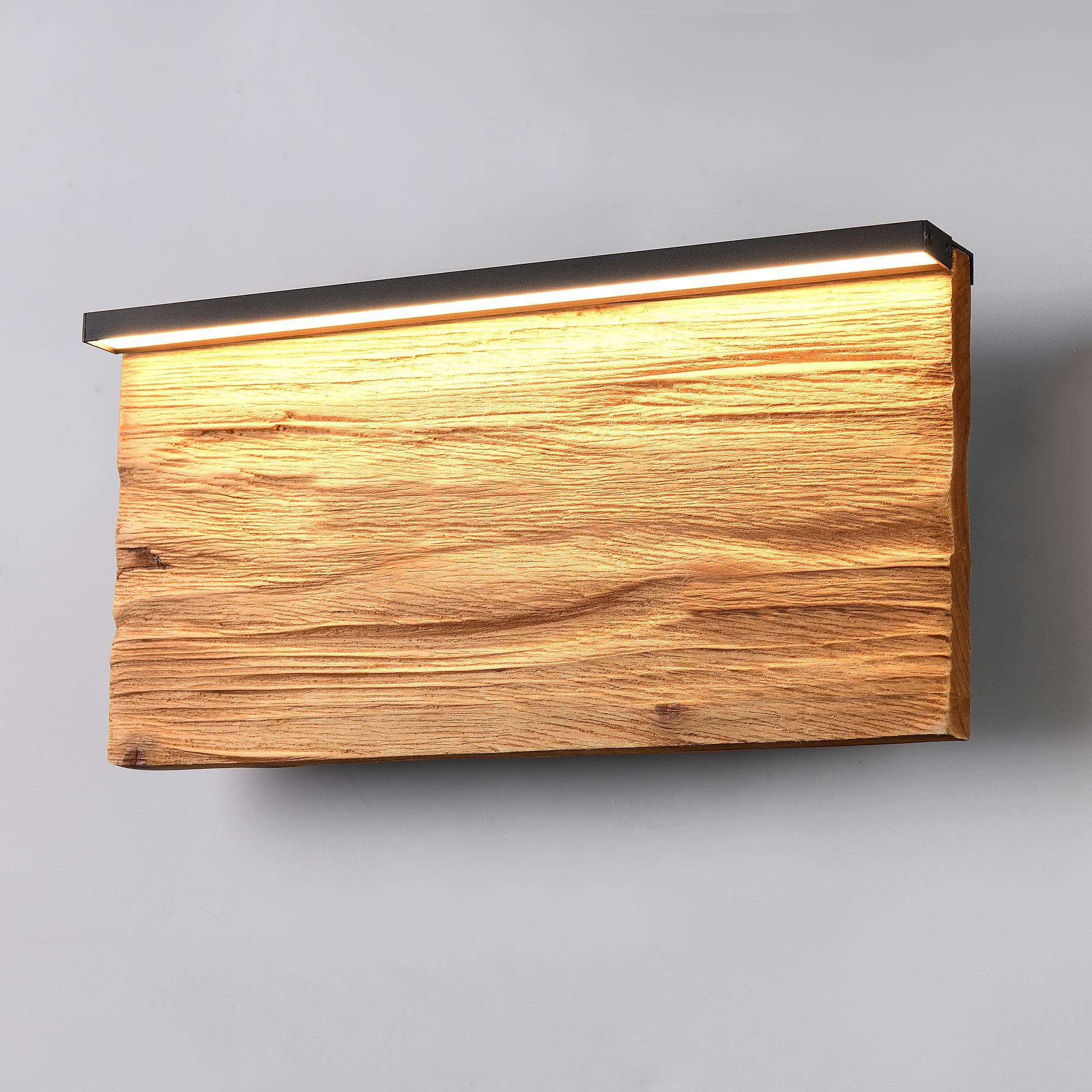 LED wall lamp Kalea pine semi-solid / iron 0