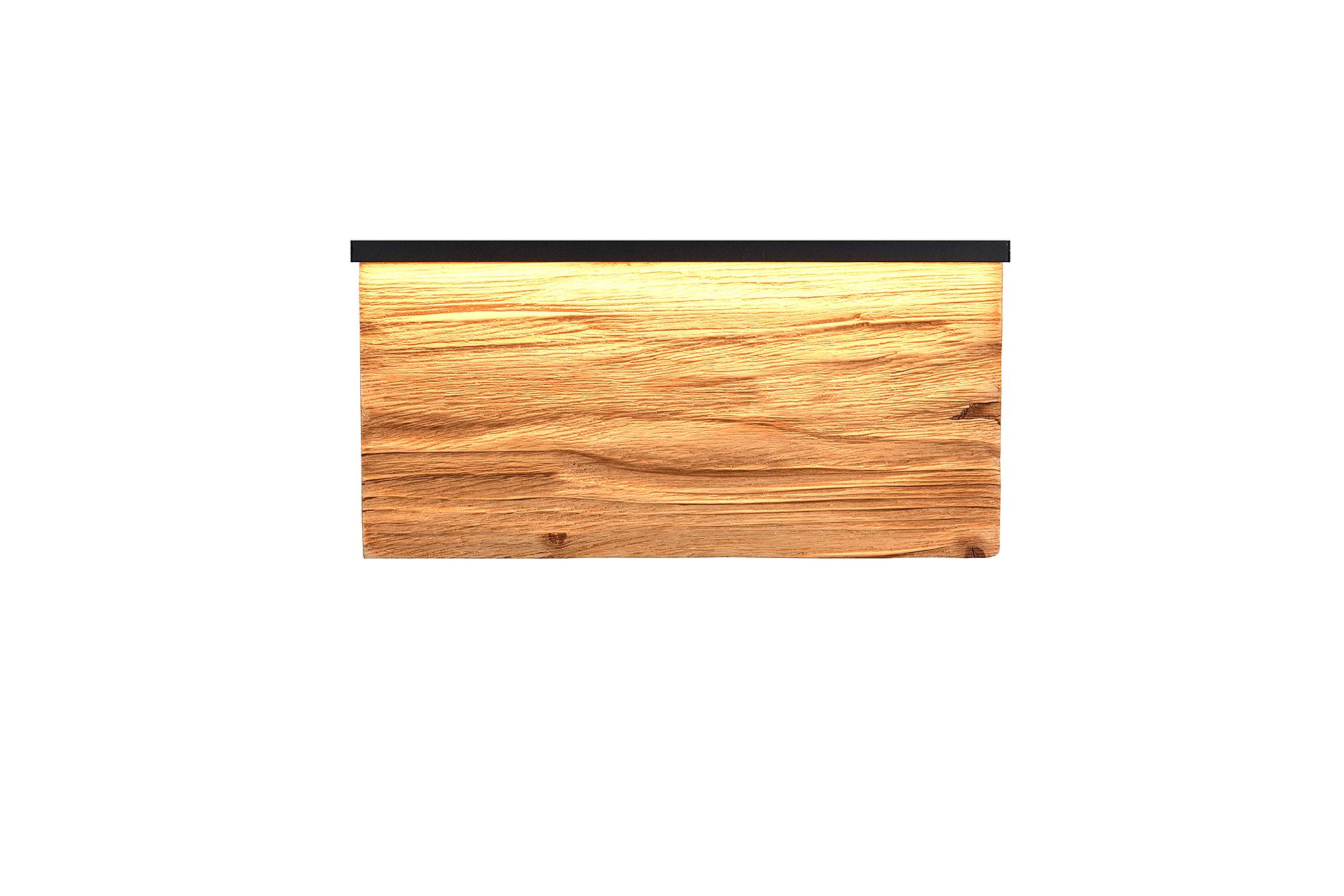 LED wall lamp Kalea pine semi-solid / iron 3