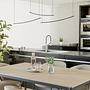 LED pendant light Villeggi aluminum black 3
