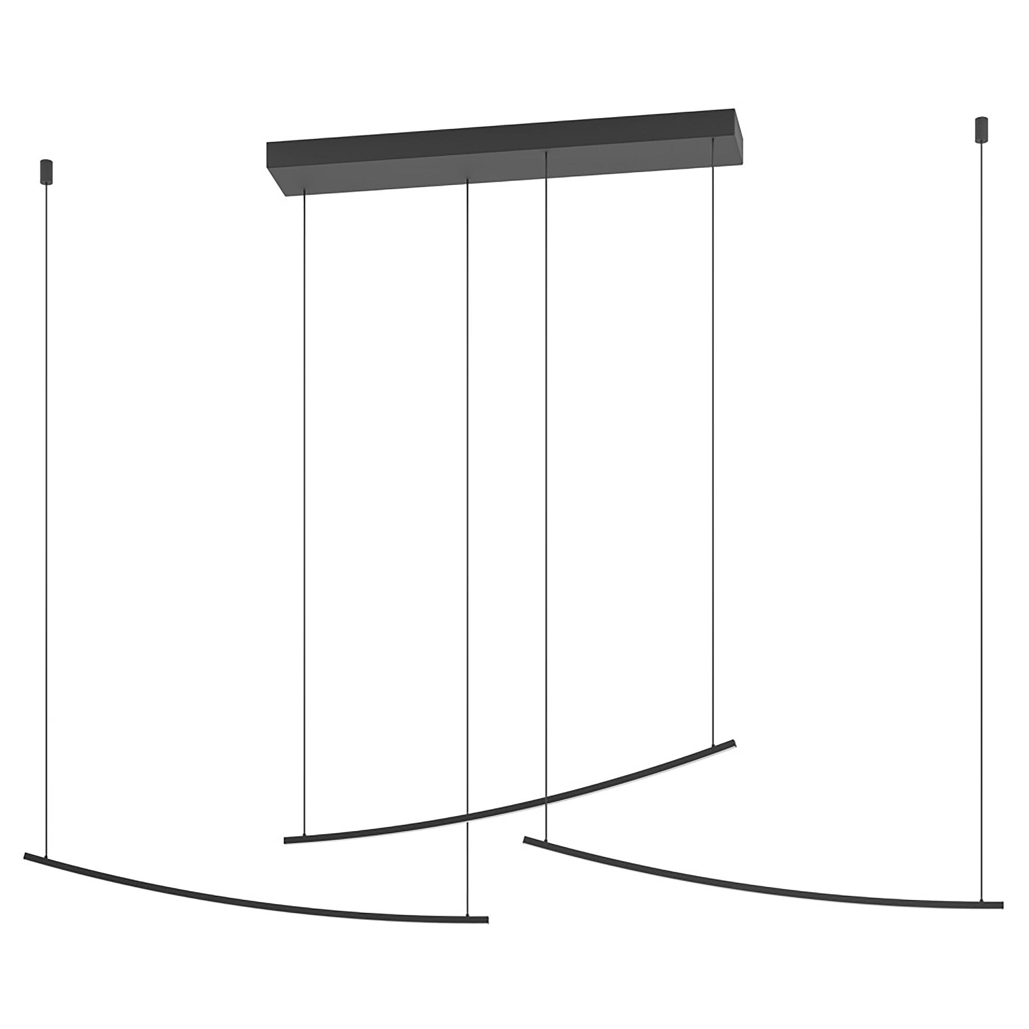 LED pendant light Villeggi aluminum black 4