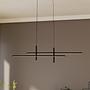 LED pendant light Trepiliano aluminum black 0