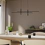 LED pendant light Trepiliano aluminum black 2