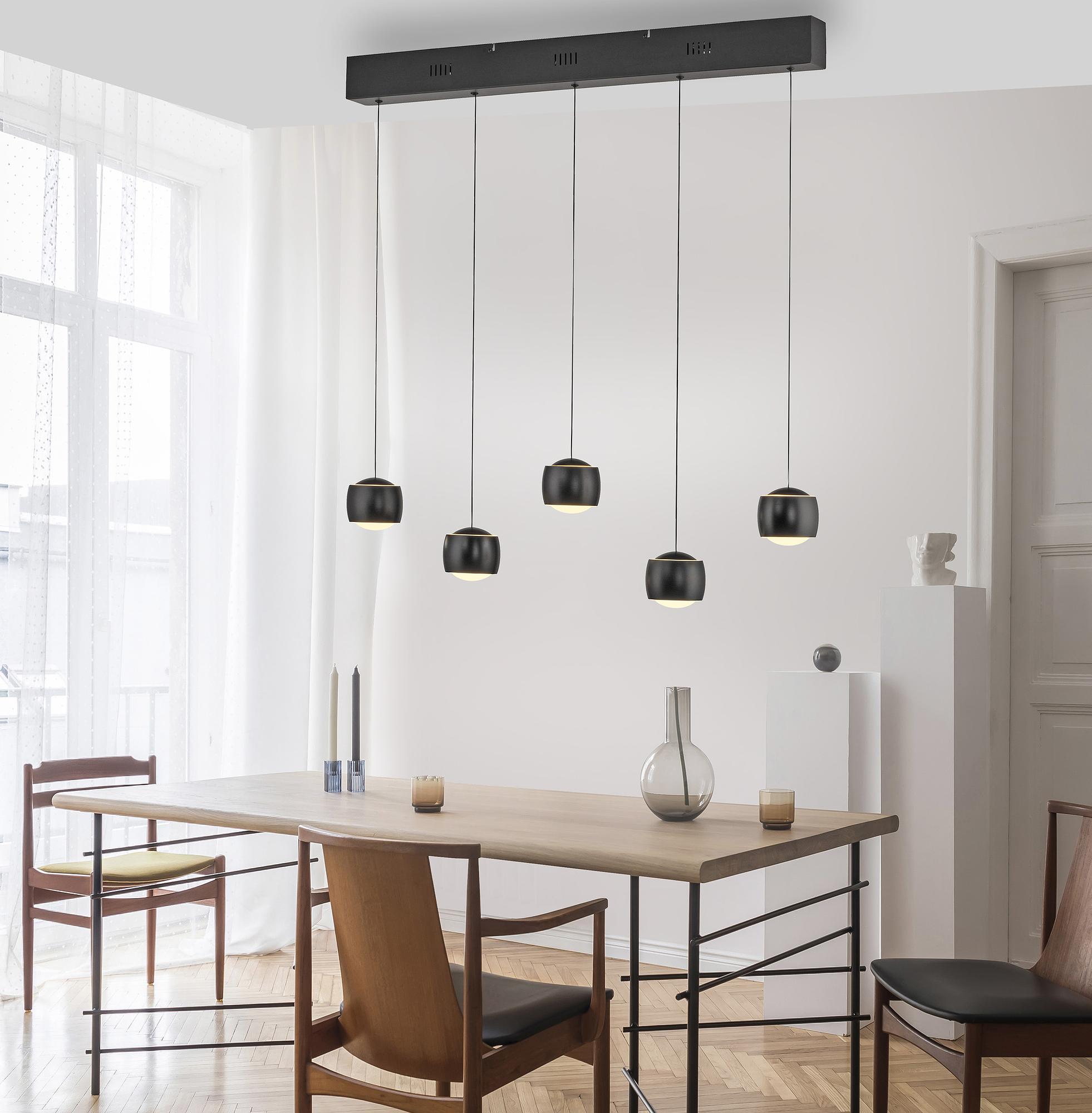 LED Pendant Light Ballini Iron Black 2