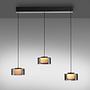 LED pendant light Rika Type A clear glass / iron black 1