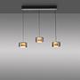 LED pendant light Rika Type A clear glass / iron black 3