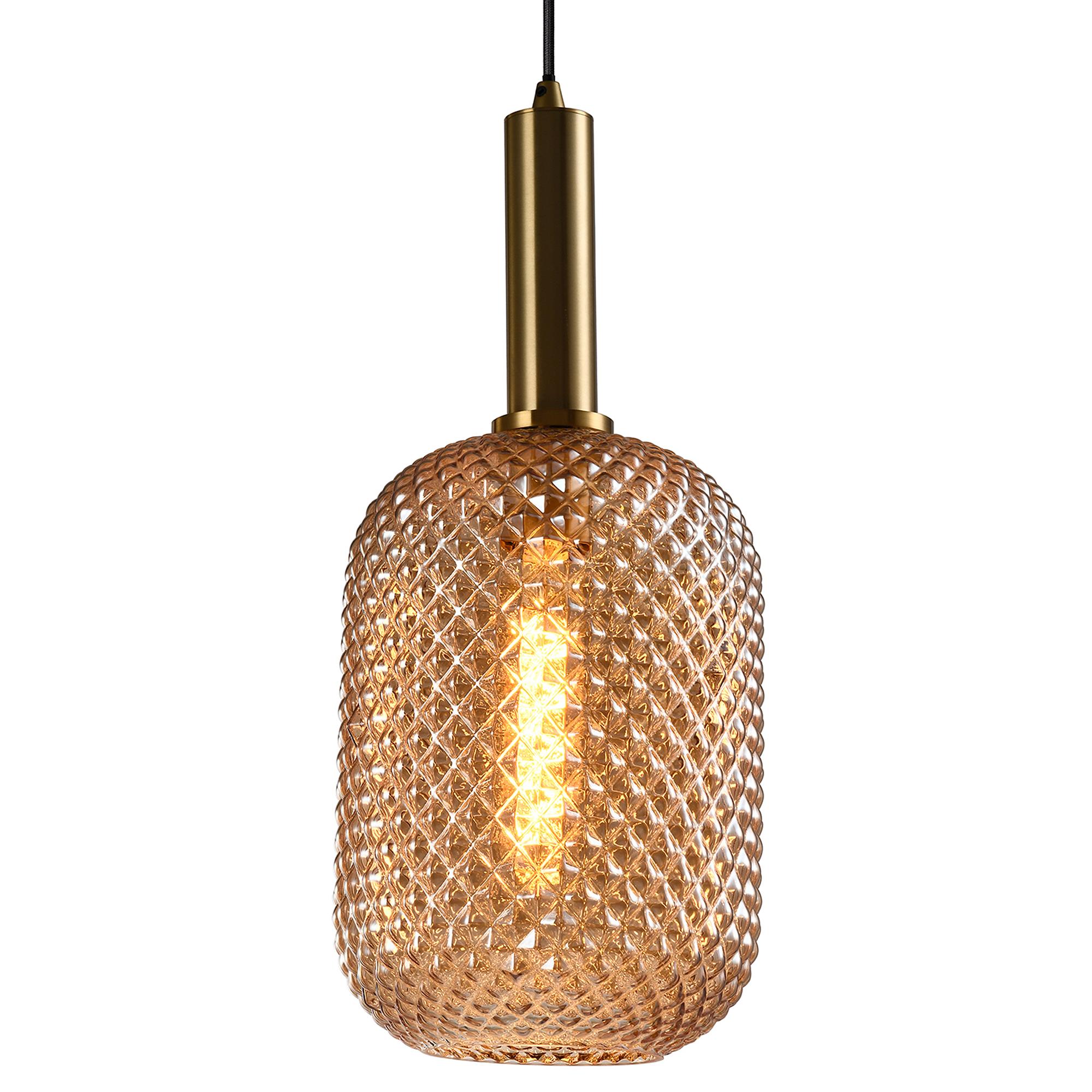 LED pendant light 5094 Pigna satin glass / iron 1