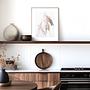 Kunstdruck Pampasgras MDF Beige 2