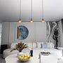 Pendant light Cosmo Type A steel / amber colored glass 2