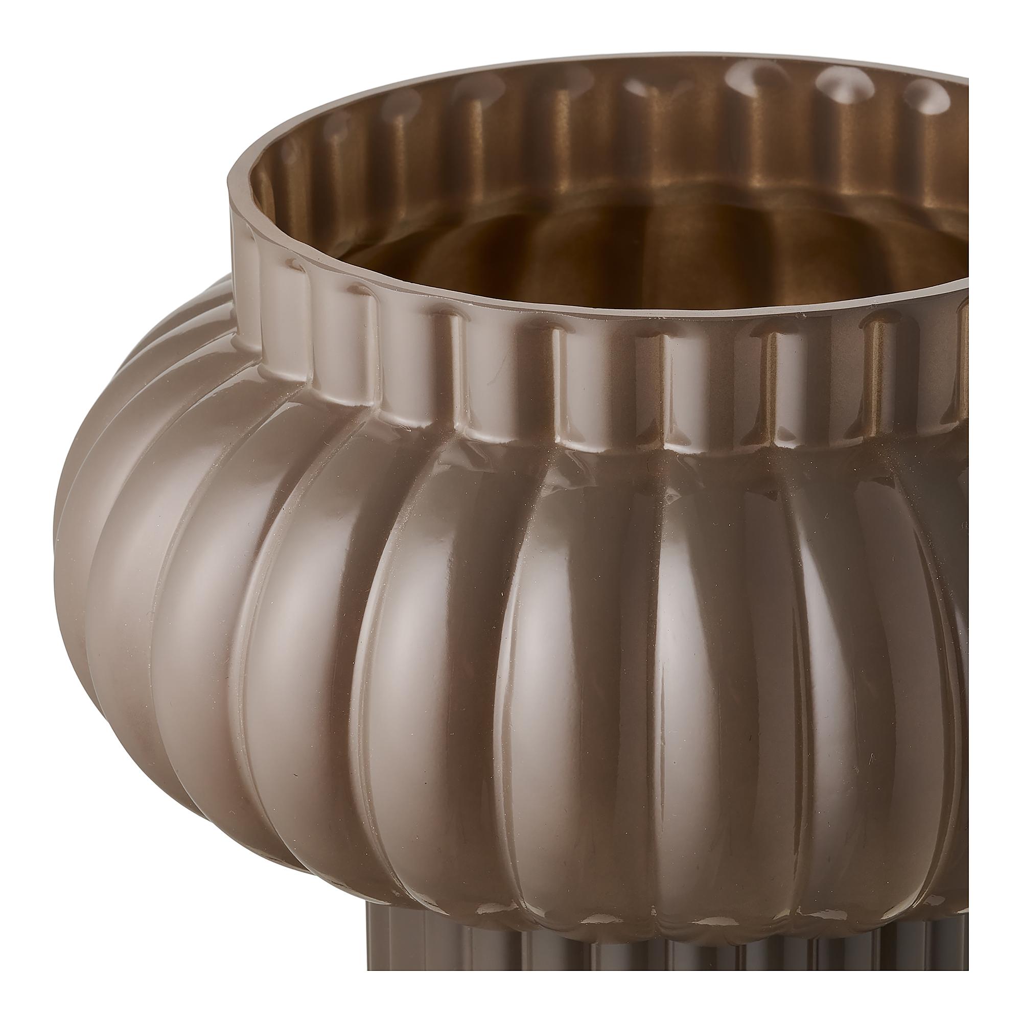 Vase Hesso Glas Braun 4