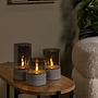 LED-Tischleuchte Velas Opalglas Grau 2