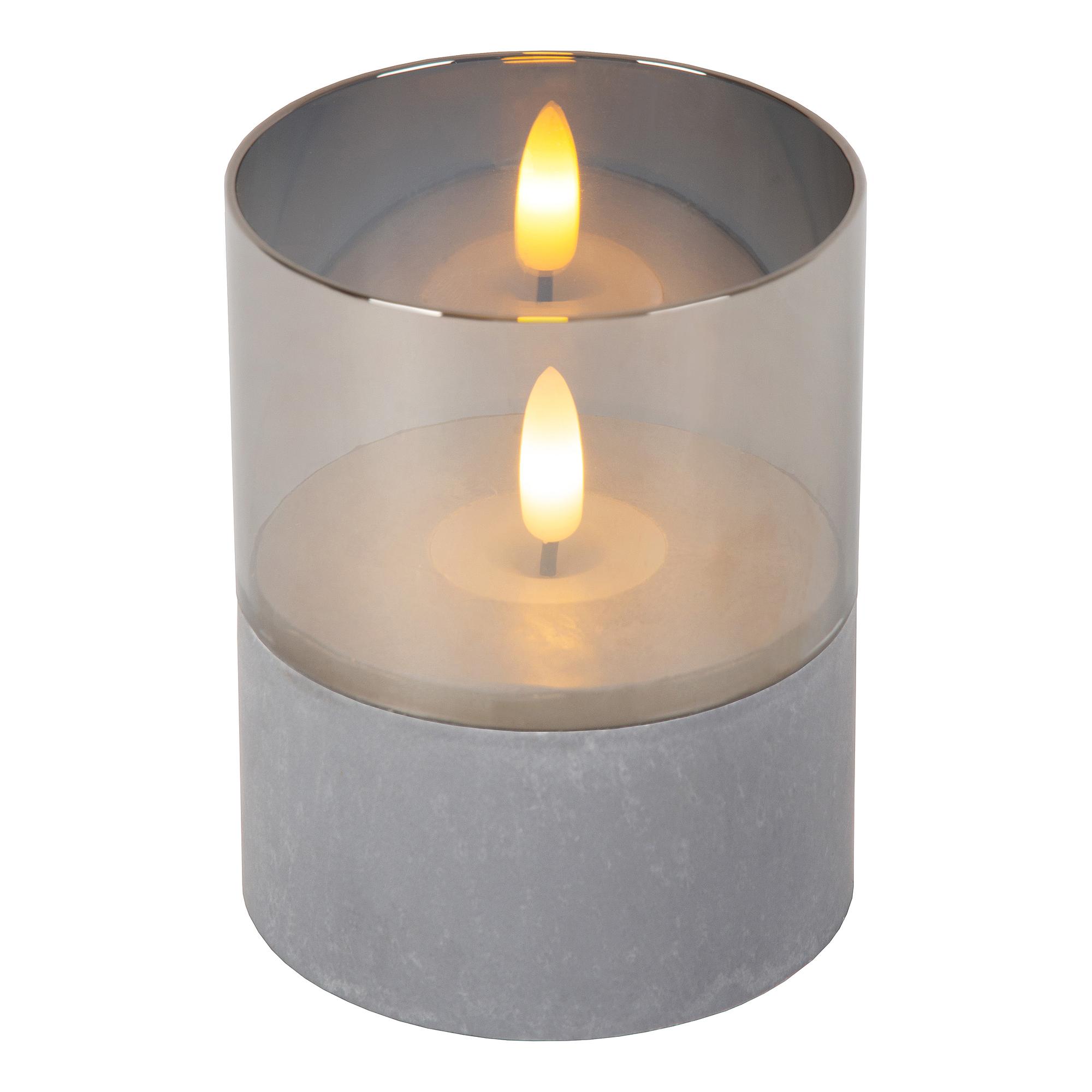 LED-Tischleuchte Velas Opalglas Grau 4