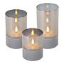 LED-Tischleuchte Velas Opalglas Grau 3