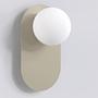Wandleuchte Viva Opalglas / Stahl Beige 3