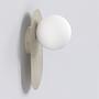 Wandleuchte Viva Opalglas / Stahl Beige 4
