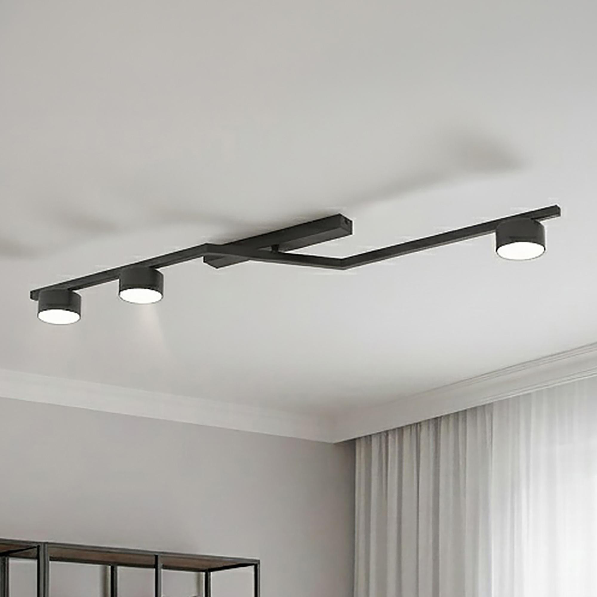 Ceiling Lamp Skan Steel Black 0