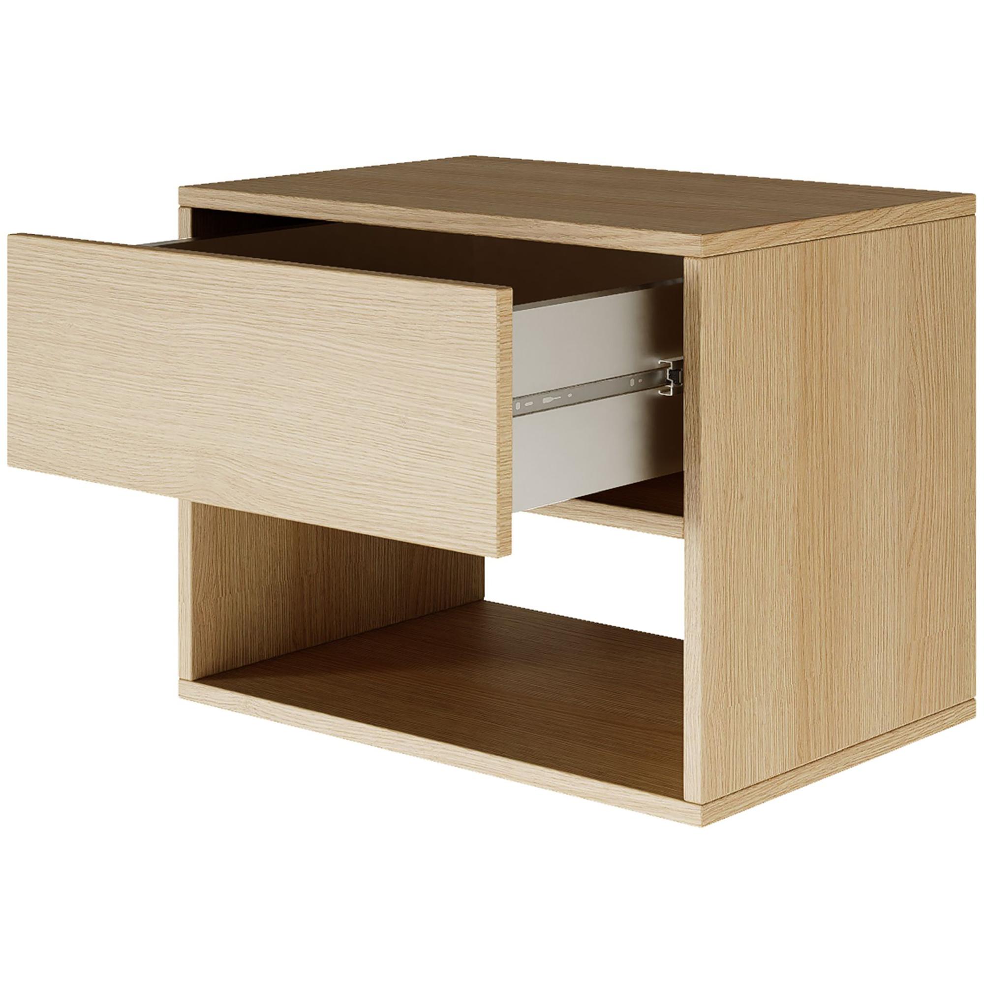 Floating nightstand Framme with compartment 4