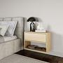 Floating nightstand Framme with compartment 3