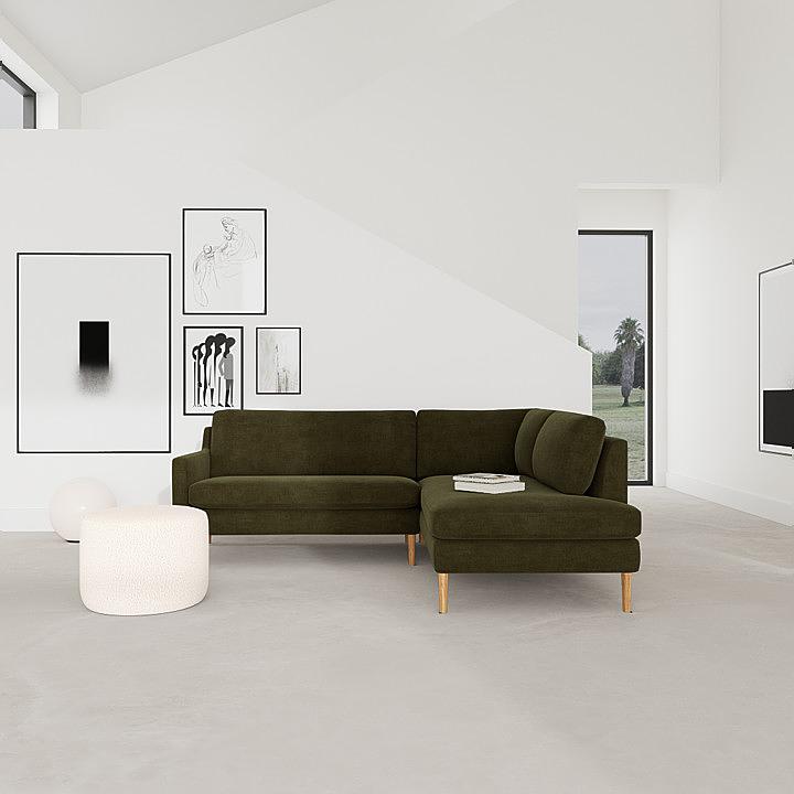Astha Ecksofa Rechts Moss Olive 0