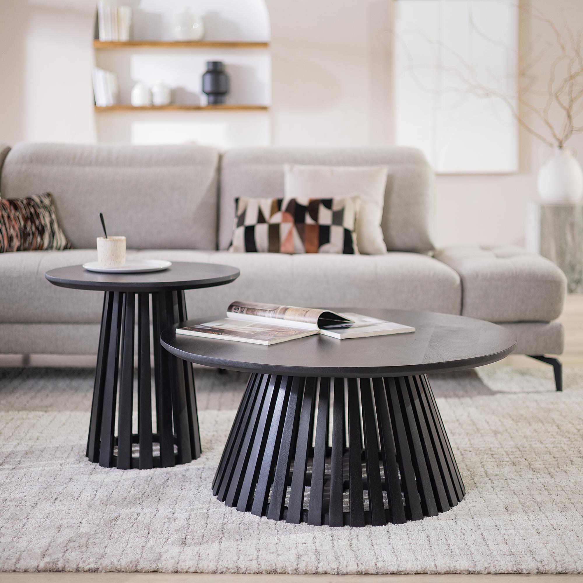 Massiver Couchtisch GAKAT Mango Schwarz 3