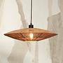 Pendelleuchte Iguazu Typ A Rattan 1-flammig Beige 0