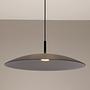 Pendelleuchte Polifemo Aluminium / Rauchglas Grau 1