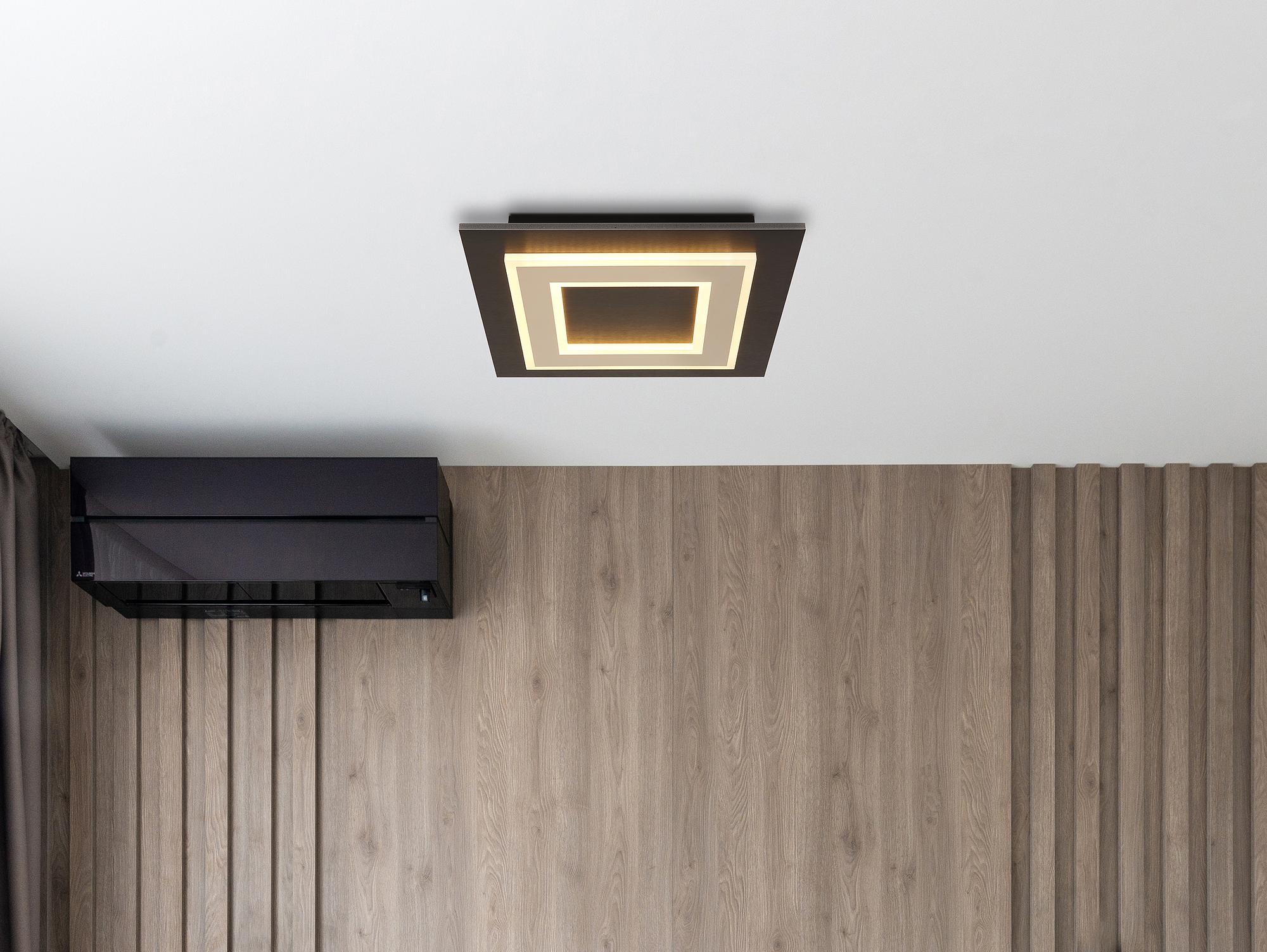 LED-Deckenleuchte Klyra Acrylglas / Eisen 1-flammig 2