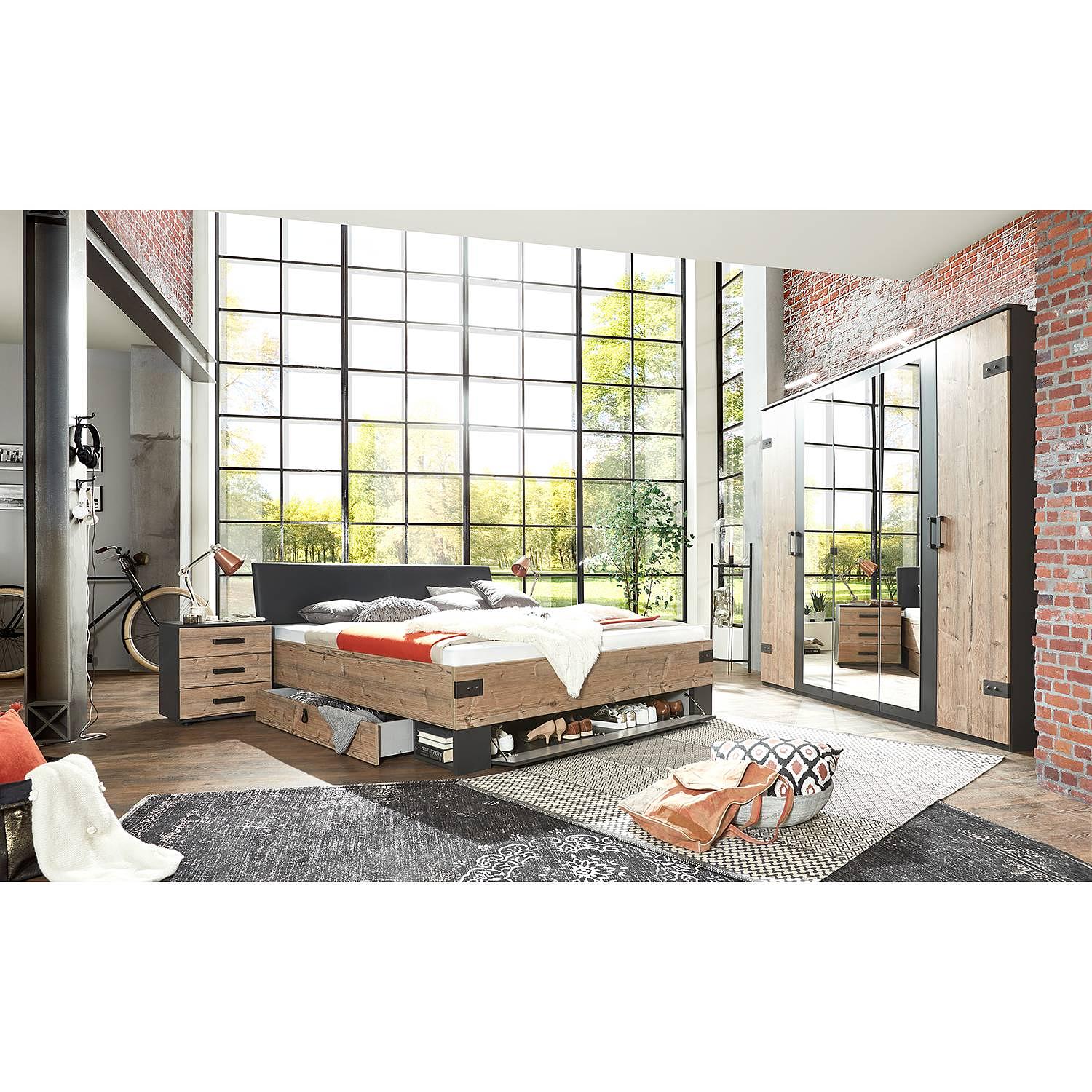 Kommode Stockholm I Braun Holzwerkstoff 52 x 58 x 38 cm 2