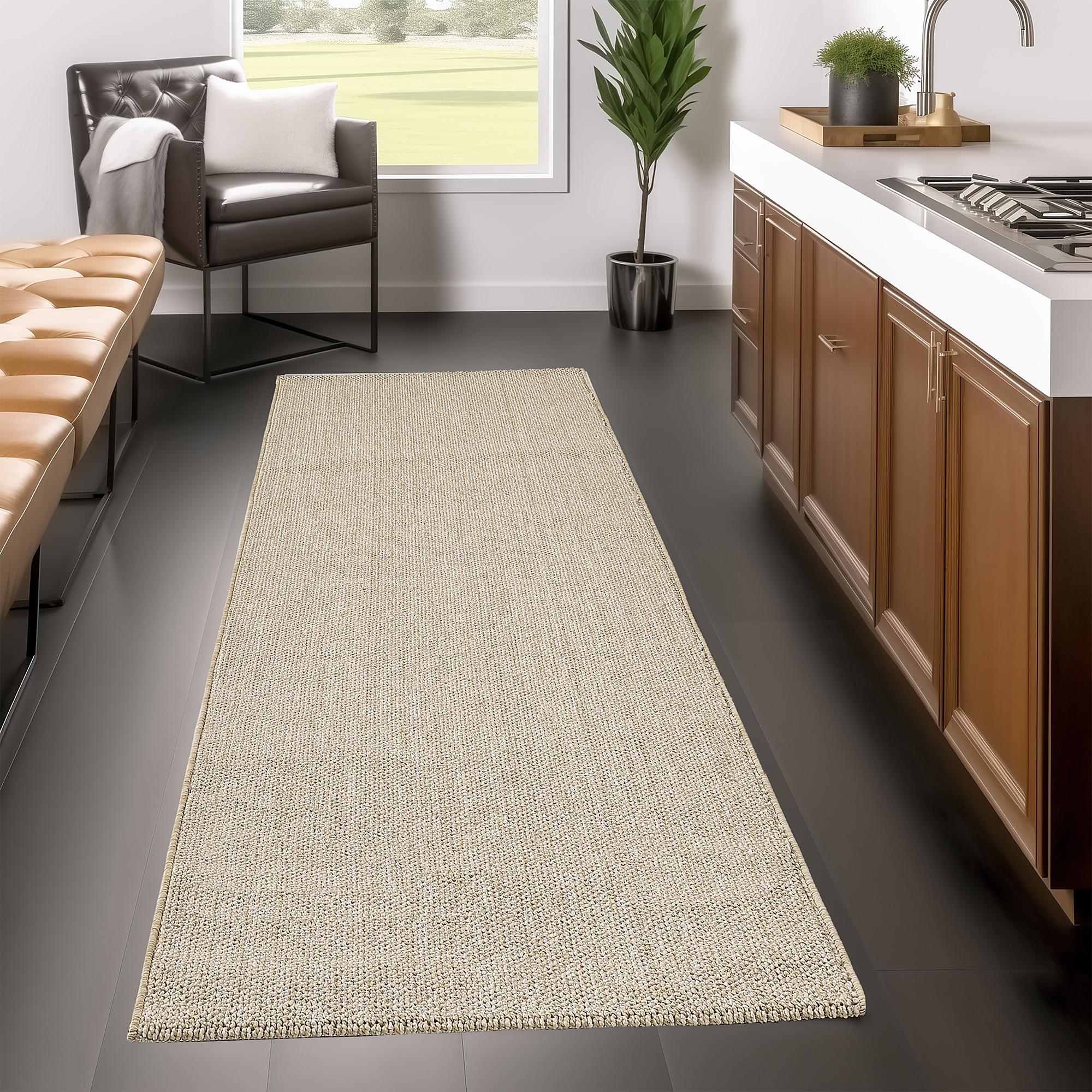 Kurzflorteppich Loom 4300 Mischgewebe Beige 80 x 150 cm 2