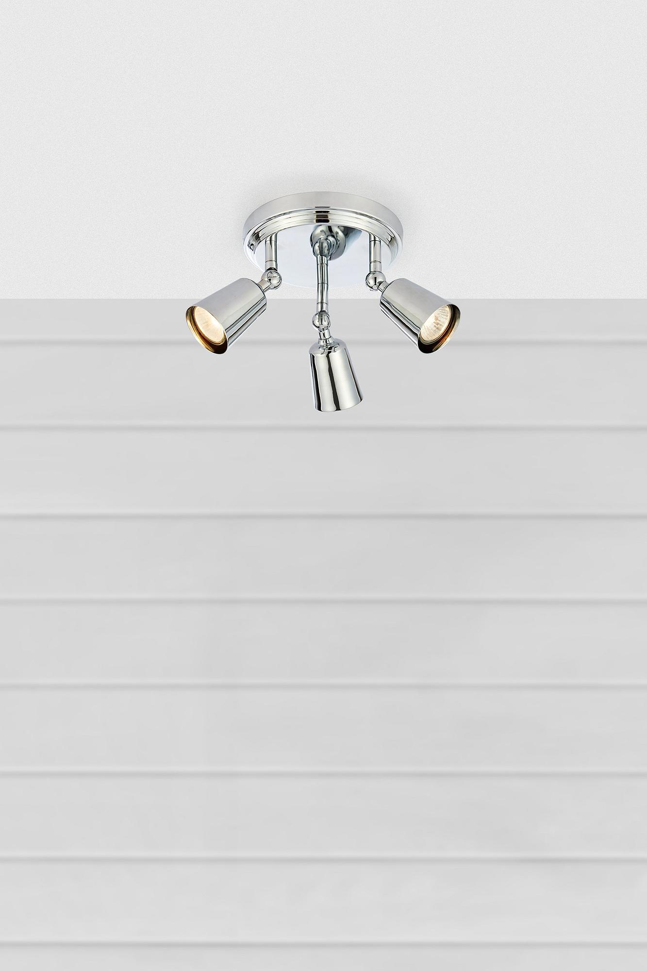 Deckenleuchte Tiny Eisen 3-flammig Silber 2