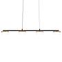LED-Pendelleuchte Cimo Eisen / Acrylglas Schwarz 4-flammig 4
