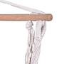 Hängessessel Tobago Baumwollstoff / Pappel massiv Beige 2