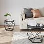Couchtisch Tuxford 60 cm 2er-Set Schwarz 3
