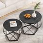 Couchtisch Tuxford 60 cm 2er-Set Schwarz 4