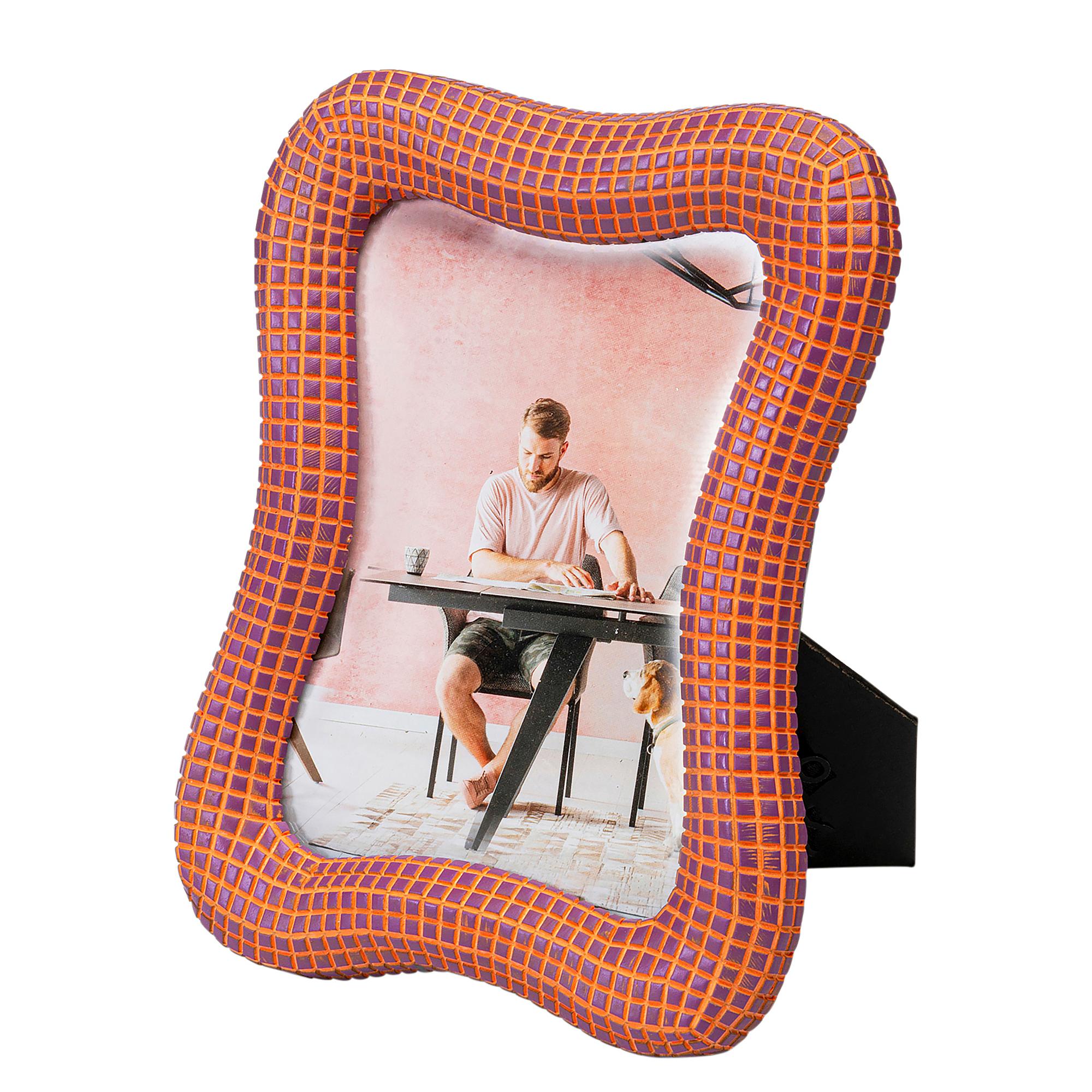 Bilderrahmen Wavy Klarglas / Polyresin Orange 0